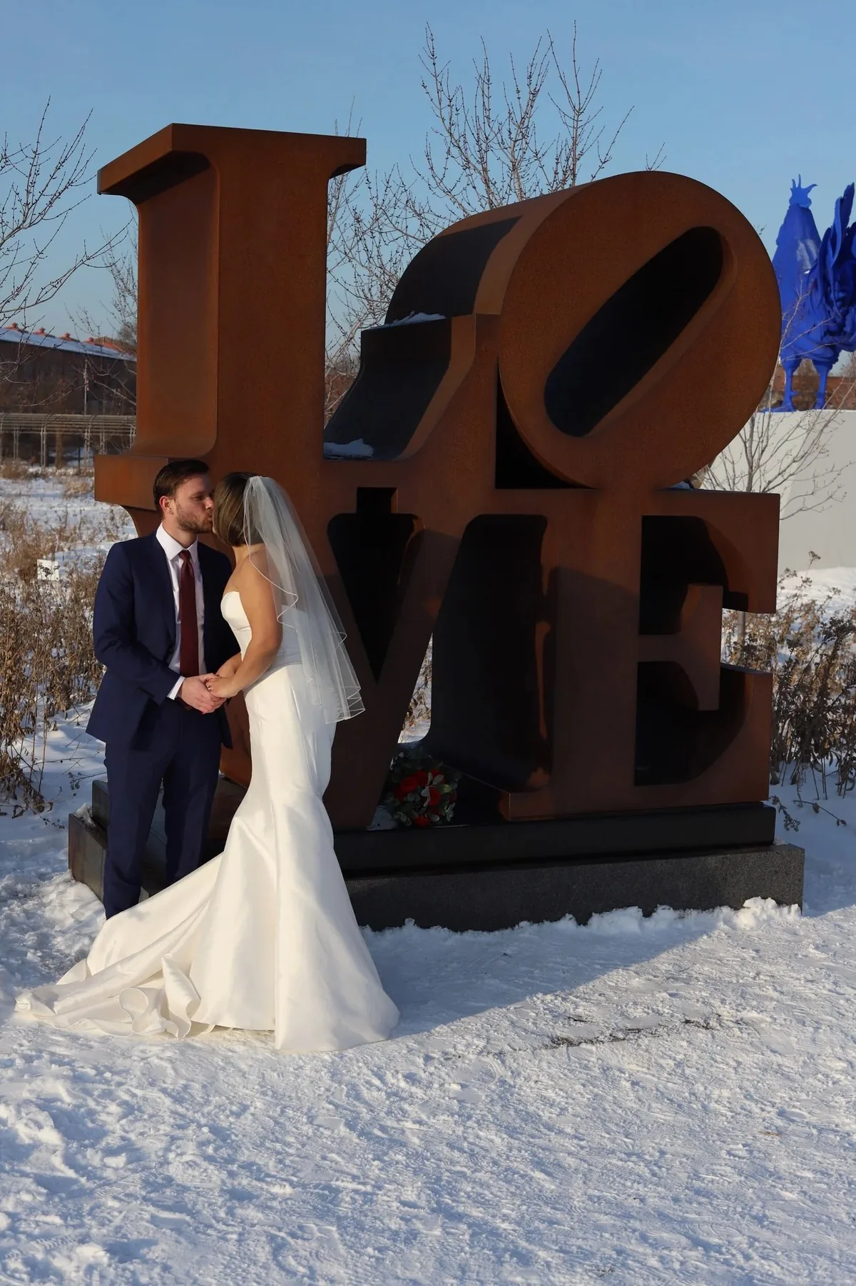 Modern Affinity bride and groom